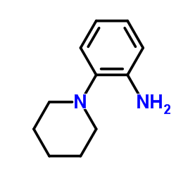 2-(1-哌啶基)苯胺 结构式