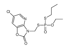 Phosphorodithioic acid, S-[(6-chloro-2-oxooxazolo[4,5-b]pyridin-3(2H)-yl)methyl] O-ethyl S-propyl ester 结构式