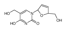 2',3'-二脱氢-2',3'-二脱氧-5-羟甲基尿苷 结构式