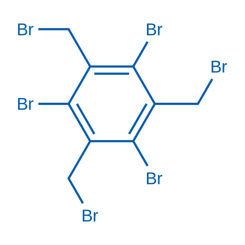 1,3,5-三溴-2,4,6-三(溴甲基)苯 结构式