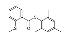 Benzenecarbothioic acid, 2-(methylthio)-, S-(2,4,6-trimethylphenyl) ester 结构式