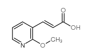 3-(2-甲氧基吡啶-3-基)丙烯酸 结构式