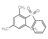 1,3,5-三甲基-2-(苯磺酰基)苯 结构式