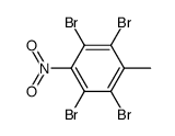 1,2,4,5-四溴-3-甲基-6-硝基苯 结构式