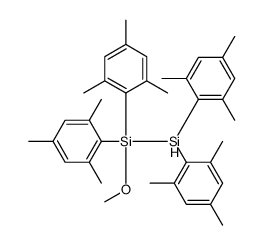 Disilane, 1-methoxy-1,1,2,2-tetrakis(2,4,6-trimethylphenyl)- 结构式