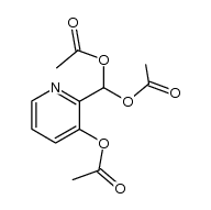 Methanediol, 1-[3-(acetyloxy)-2-pyridinyl]-, 1,1-diacetate 结构式