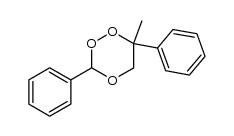 6-甲基-3,6-二苯基-1,2,4-三氧杂环己烷 结构式