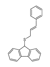 9H-Fluorene, 9-[(3-phenyl-2-propen-1-yl)thio]- 结构式