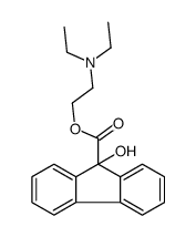 9-羟基-9H-芴-9-羧酸-2-(二乙氨基)乙酯 结构式