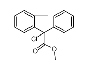 9-氯-芴-9-羧酸甲酯 结构式