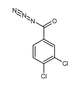 3,4-二氯苯甲酰叠氮 结构式