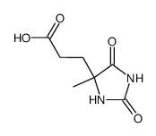 3-(4-Methyl-2,5-dioxo-imidazolidin-4-yl)-propionsaeure 结构式
