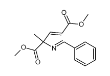 4-苯亚甲氨基-4-甲基-2-戊烯二酸二甲酯 结构式