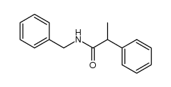 Benzeneacetamide, α-methyl-N-(phenylmethyl)-, (αR)- 结构式