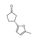 (3R)-3-(5-甲基-2-呋喃基)环戊酮 结构式