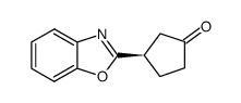 Cyclopentanone, 3-(2-benzoxazolyl)-, (3R)- 结构式