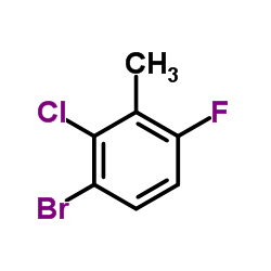 3-溴-2-氯-6-氟甲苯 结构式