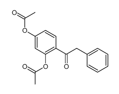 1-(2,4-二乙酰氧基苯基)-2-苯基乙酮 结构式