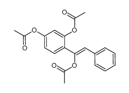 1,3-苯二酚,4-[(1Z)-1-(乙酰氧基)-2-苯基乙烯基]-,1,3-二乙酸酯 结构式