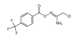 Benzoic acid, 4-(trifluoromethyl)-, (2-chloro-1-iminoethyl)azanyl ester 结构式