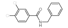 3,4-二氯-N-苄基苯甲酰胺 结构式