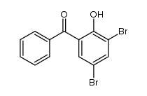 (3,5-二溴-2-羟基苯基)苯基甲酮 结构式