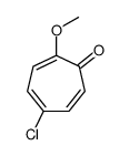 5-氯-2-甲氧基-2,4,6-环庚三烯-1-酮 结构式