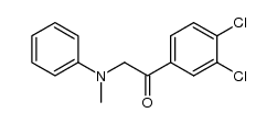 Ethanone, 1-(3,4-dichlorophenyl)-2-(methylphenylamino)- 结构式