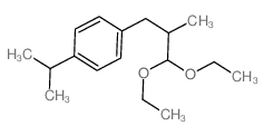 1-(3,3-二乙氧基-2-甲基丙基)-4-(异丙基)苯 结构式