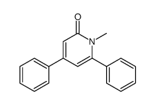 1-甲基-4,6-二苯基-2(1H)-吡啶酮 结构式