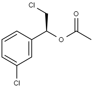 Benzenemethanol, 3-chloro-α-(chloromethyl)-, 1-acetate, (αS)- 结构式