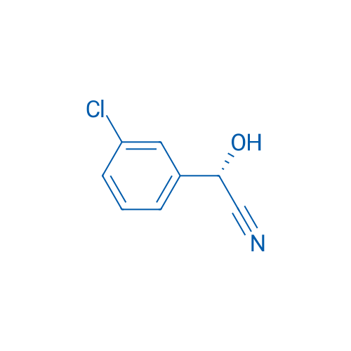 Benzeneacetonitrile, 3-chloro-α-hydroxy-, (αS)- 结构式