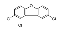 1,2,8-三氯二苯并呋喃 结构式