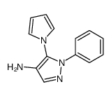 1H-Pyrazol-4-amine, 1-phenyl-5-(1H-pyrrol-1-yl)- 结构式