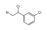 1-(2-溴-1-氯乙基)-3-氯苯 结构式