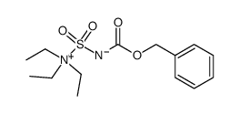 N-(三乙基氨磺酰基)氨基甲酸苄酯 结构式