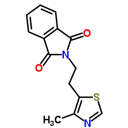 2-(2-(4-methylthiazol-5-yl)ethyl)isoindoline-1,3-dione 结构式