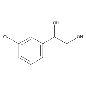 1-(3-氯苯基)-1,2-乙二醇 结构式