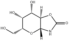 2H-Pyrano[2,3-d]oxazol-2-one, hexahydro-6,7-dihydroxy-5-(hydroxymethyl)-, (3aR,5R,6R,7S,7aR)- 结构式
