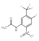 N-(4-FLUORO-2-NITRO-5-TRIFLUOROMETHYLPHENYL)-ACETAMIDE 结构式