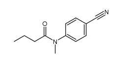 Butanamide, N-(4-cyanophenyl)-N-methyl- 结构式