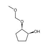 Cyclopentanol, 2-(methoxymethoxy)-, (1R,2S)-rel- 结构式