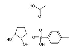 反式-1,2-环戊二醇 乙酸酯 4-甲基苯磺酸酯 结构式