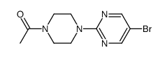 Ethanone, 1-[4-(5-bromo-2-pyrimidinyl)-1-piperazinyl]- 结构式