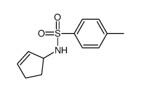N-2-环戊烯-1-基-4-甲基苯磺酰胺 结构式