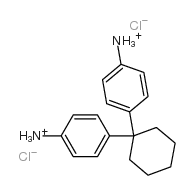 4,4'-二氨基二苯环己烷二盐酸盐 结构式