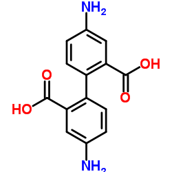4,4'-二氨基联苯-2,2'-二羧酸 结构式