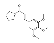 1-(3,4,5-三甲氧基肉桂酰基)吡咯烷 结构式
