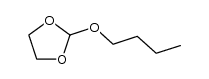 2-丁氧基-1,3-二氧戊环 结构式
