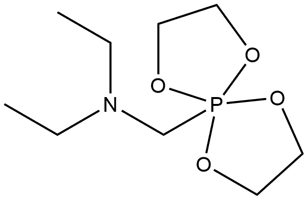N,N-二乙基-1,4,6,9-四氧杂-5λ5-磷杂螺[4.4]壬烷-5-甲胺 结构式